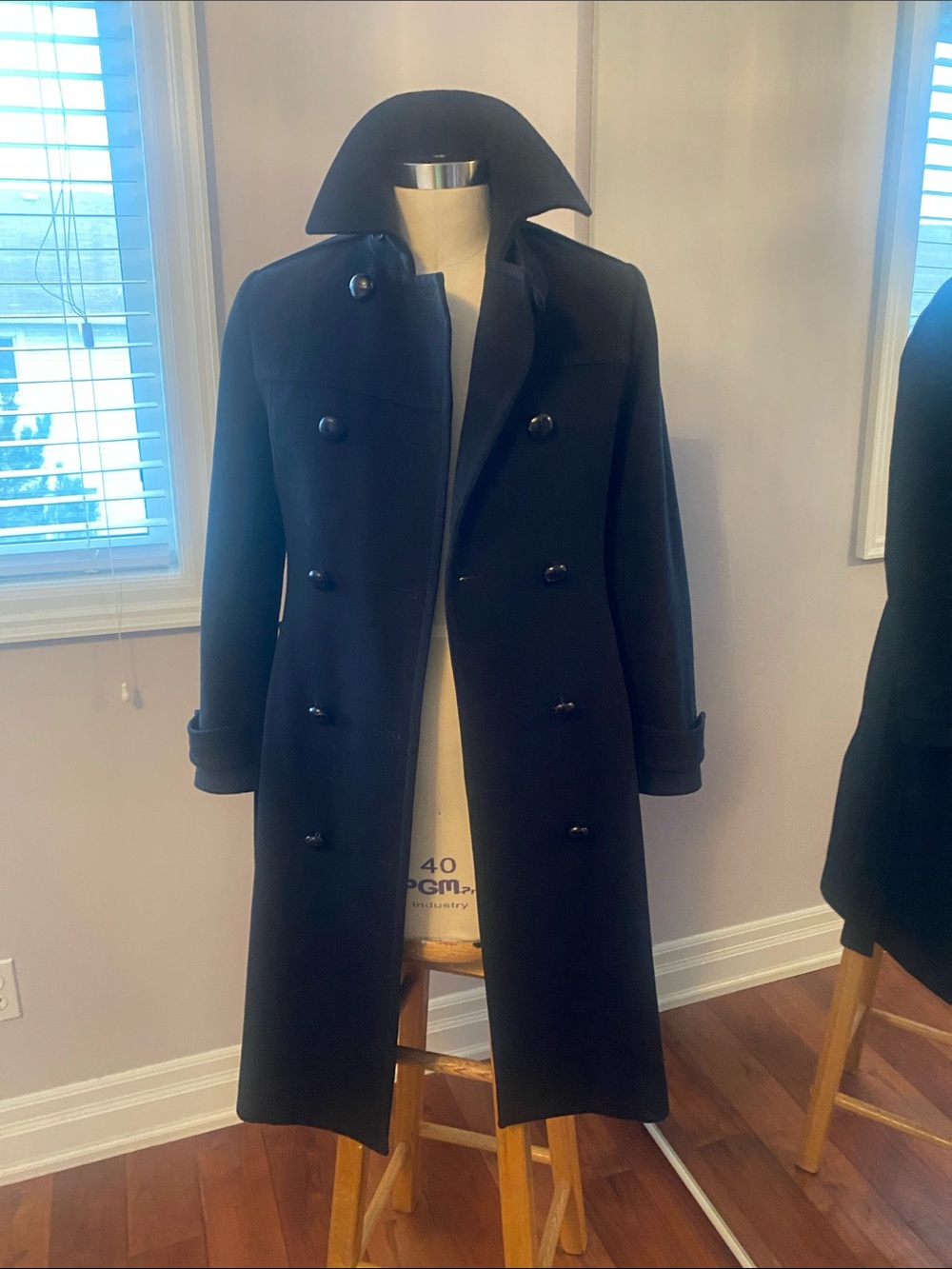 Talula Babaton black woll coat ladies size S